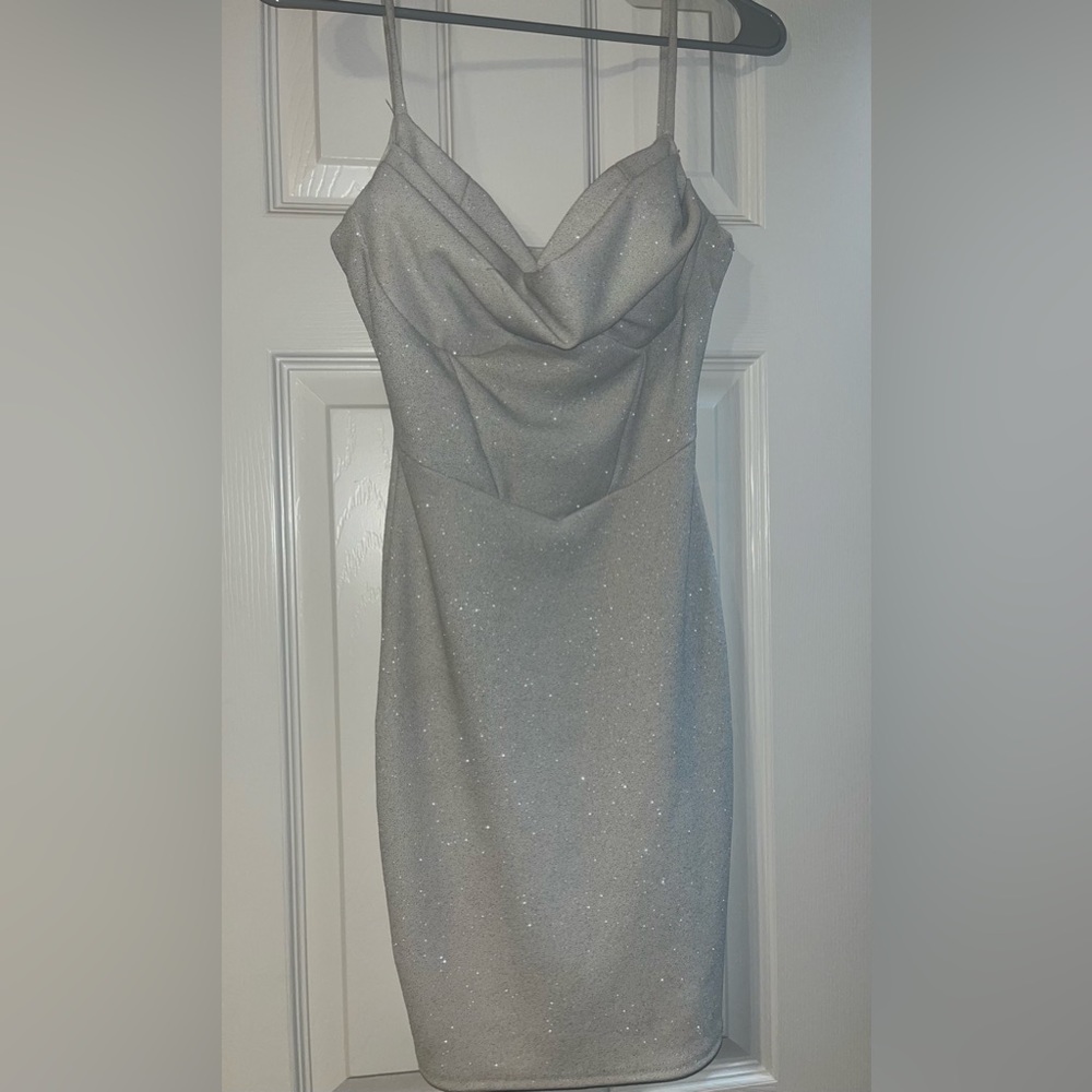 White sparkling dress
